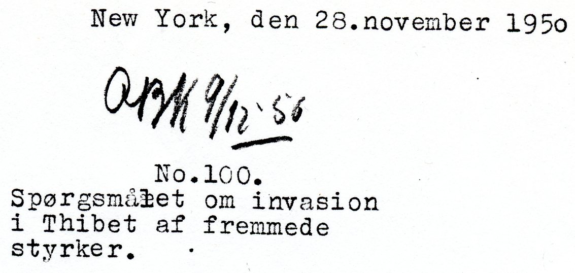 Udenrigsministeriet om invasionen af Tibet 1950Invasion.jpg